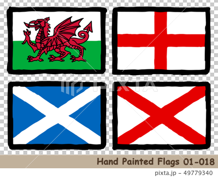 手繪國旗圖標“威爾士國旗”“英格蘭國旗”“蘇格蘭國旗”“北愛爾蘭國旗” 手繪國旗圖標“威爾士國旗”“英格蘭國旗”“蘇格蘭國旗”“北愛爾蘭國旗” 49779340