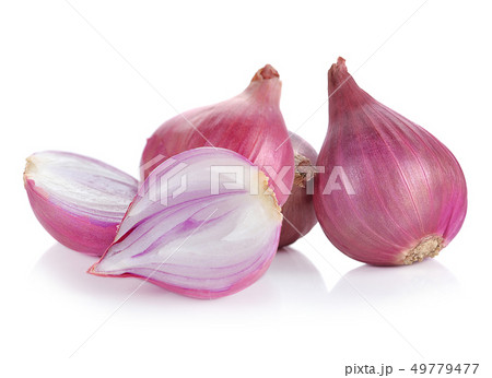 ripe onions isolated on a white background 49779477