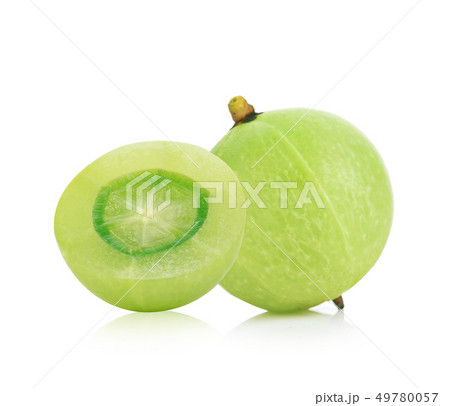 Indian gooseberry isolated on white background 49780057