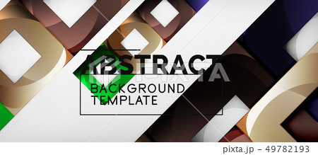 Background with color squares composition, modern 49782193