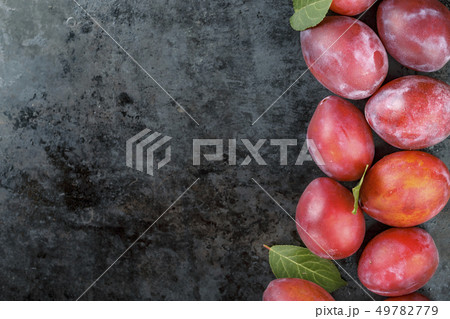 organic plums place for text organic plums place for text 49782779