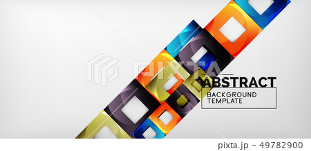 Background with color squares composition, modern 49782900