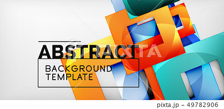 Background with color squares composition, modern 49782906
