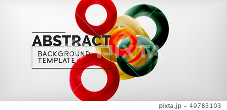 Colorful vector rings geometric abstract Colorful vector rings geometric abstract 49783103