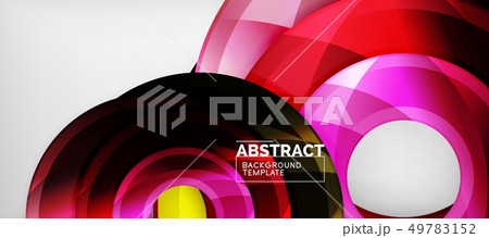 Glossy circles geometric background 49783152