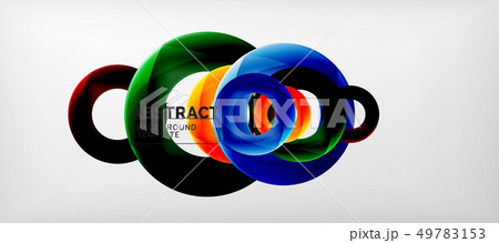 Colorful vector rings geometric abstract Colorful vector rings geometric abstract 49783153