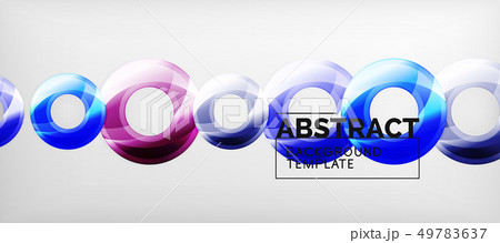 Glossy circles geometric background Glossy circles geometric background 49783637