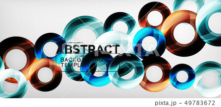 Glossy circles geometric background Glossy circles geometric background 49783672