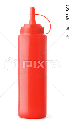 Plastic bottle of tomato sauce 49784367
