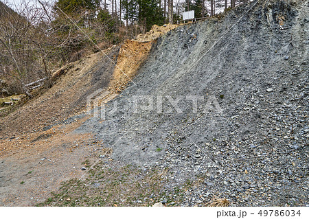 長野県 糸魚川静岡構造線 北川露頭 長野県 糸魚川静岡構造線 北川露頭 49786034