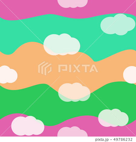 Clouds bright colors seamless pattern vector 49786232