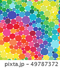 Vector Rainbow circles seamless pattern. Vitamin concept 49787372
