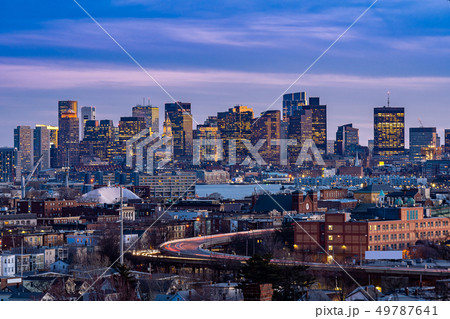 Boston Cityscape Boston Cityscape 49787641