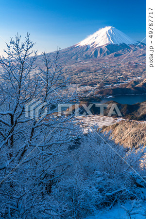 《山梨県》日本の冬・富士山と霧氷 49787717