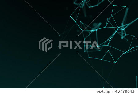 Abstract connected dots. Technology concept 49788043