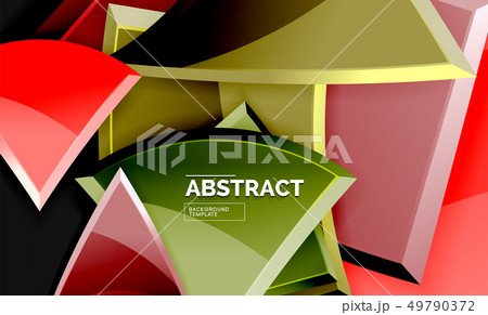Shiny style geometric background 49790372