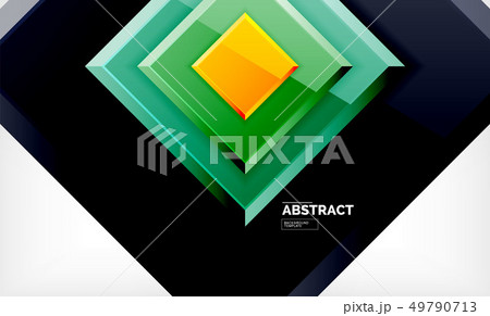 Square geometric background 49790713