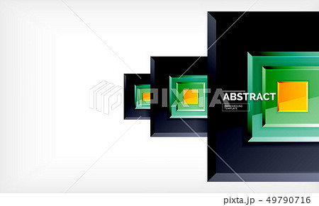 Square geometric background 49790716