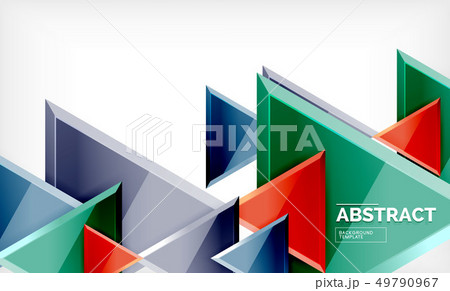 Tech futuristic geometric 3d shapes, minimal abstract background Tech futuristic geometric 3d shapes, minimal abstract background 49790967