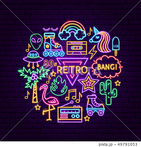 Retro Style Neon Concept 49791053