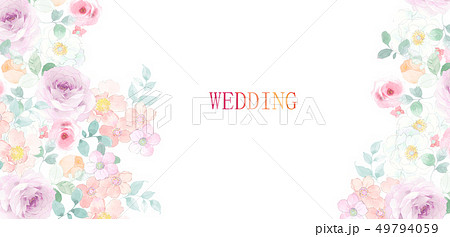 透明水彩 水彩画 花 49794059