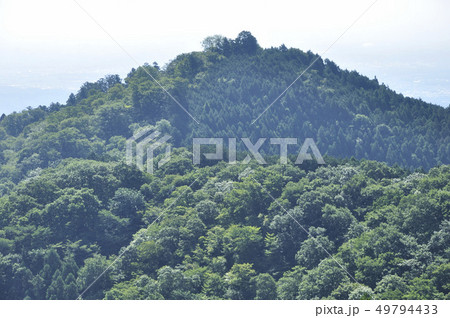 岩茸石山の山頂より高水山 岩茸石山の山頂より高水山 49794433