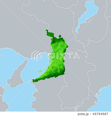 大阪府地図のイラスト素材