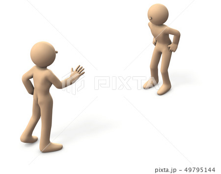 苛立つ相手に反論するキャラクター 49795144