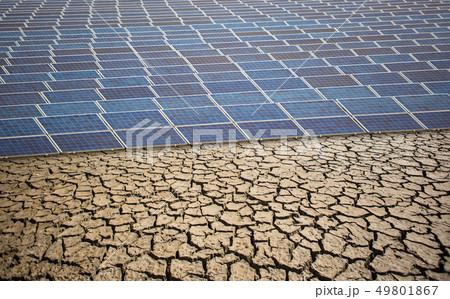 Solar panels in desert Solar panels in desert 49801867