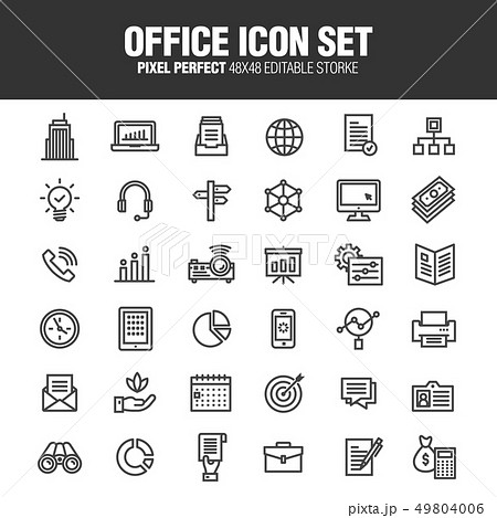 Office Icon Set Office Icon Set 49804006
