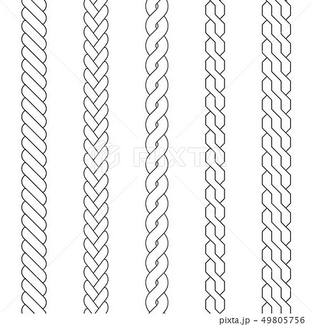 Plait And Braid Brushのイラスト素材