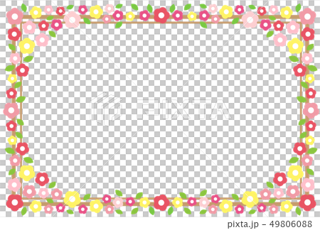 Flower margaret frame background Flower margaret frame background 49806088