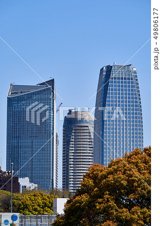 都市風景　高層ビル 49806177