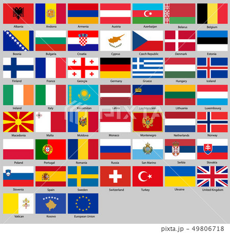 Vector illustration of different countries flags 49806718