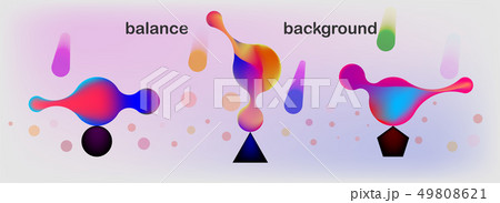 Set of liquid color forms. Abstract composition. 49808621