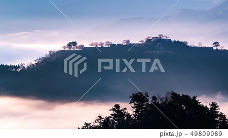 早朝の竹田城跡 49809089
