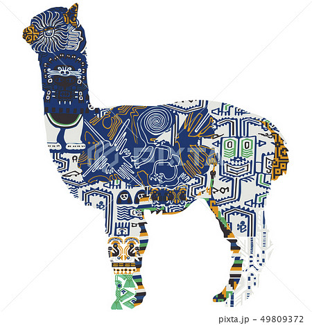 Animal Symbolizing Peru Stock Illustration