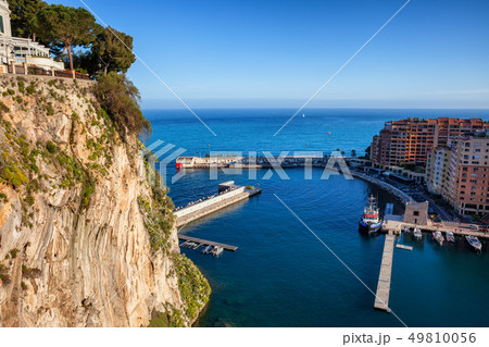 High Cliff of Monaco Ville and Port de Fontvieille 49810056
