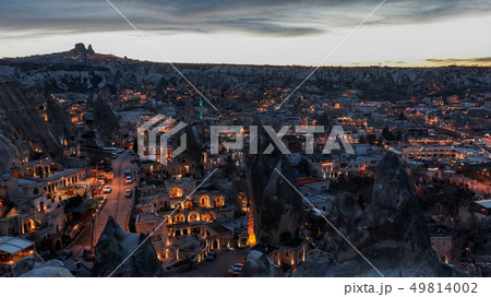 カッパドキアの夕暮れ カッパドキアの夕暮れ 49814002