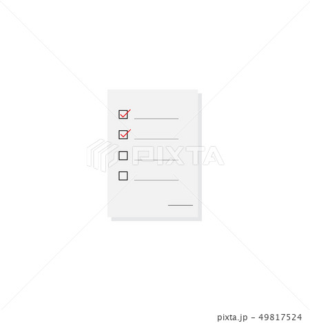 vector of check list in business document 49817524