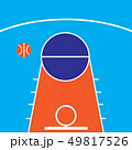 flat vector icon background of basketball in court 49817526