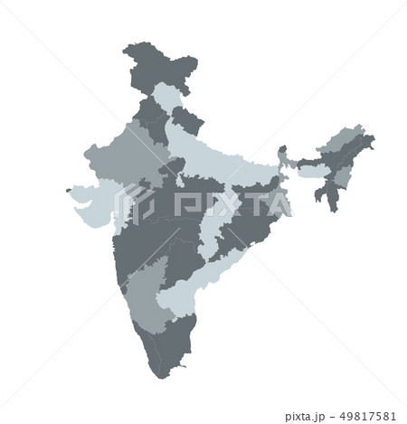 India vector map for infographic , . Editable 49817581