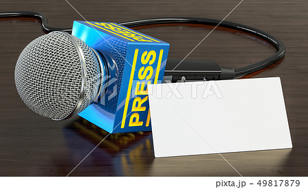 Blank business card for journalist Blank business card for journalist 49817879