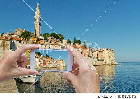 Taking picture of the Rovinj (Croatia) Taking picture of the Rovinj (Croatia) 49817985