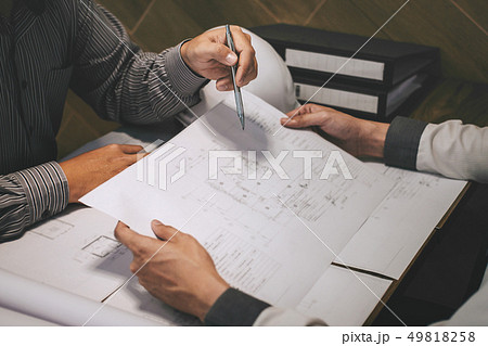 Team of construction engineering or architect 49818258
