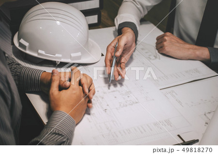 Team of construction engineering or architect Team of construction engineering or architect 49818270