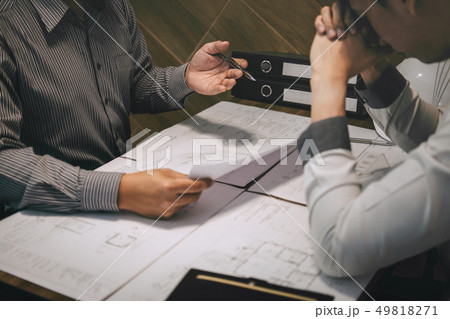 Team of construction engineering or architect 49818271