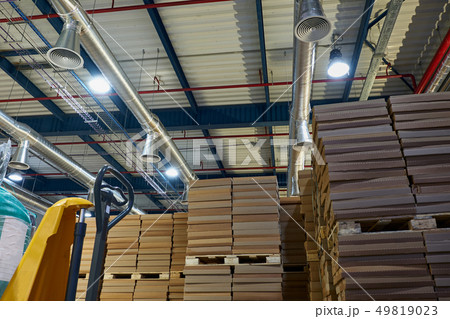 Warehouse with modern ventilation system full Warehouse with modern ventilation system full 49819023