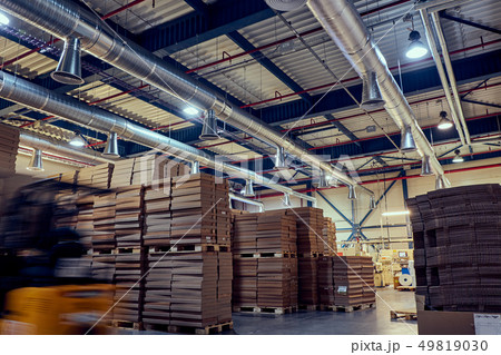 Warehouse with modern ventilation system full 49819030