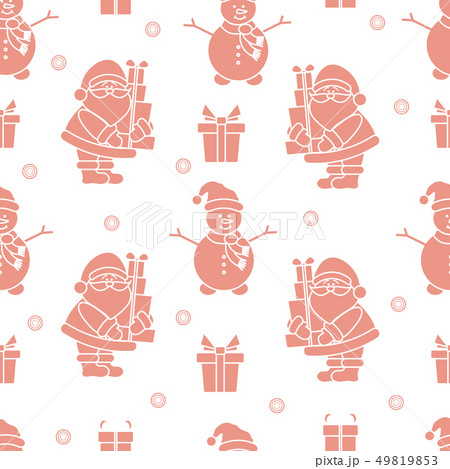 Christmas, New Year 2019 seamless pattern Christmas, New Year 2019 seamless pattern 49819853
